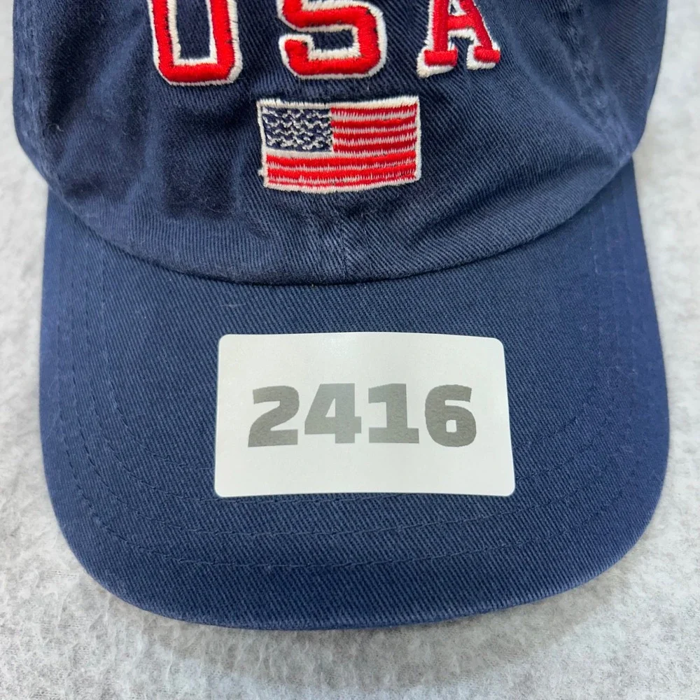 USA Flag Kids Navy Elidan Corp Baseball Cap Adjustable Strap Hat OSFM